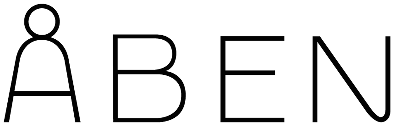 ÅBEN logo sort